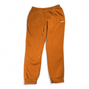 Nike Pants Mens 32X29 Orange Sweatpants Joggers Club Fleece Pockets Athletic
